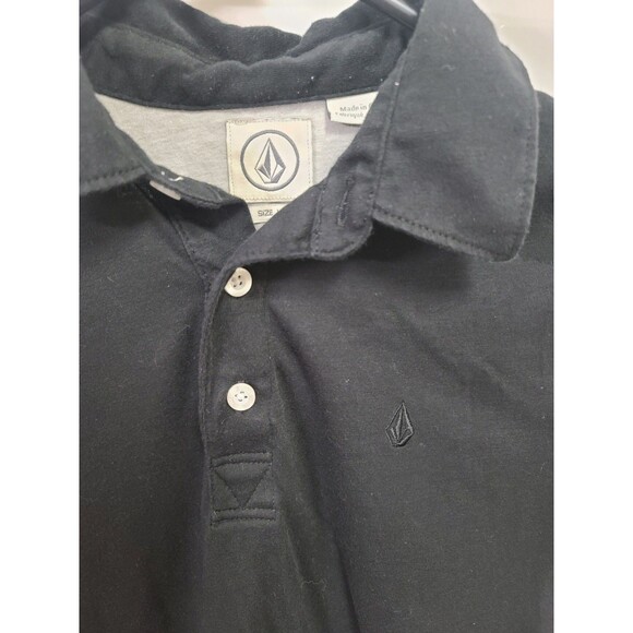 Volcom Boys Polo Size M (10) Black - Picture 2 of 5